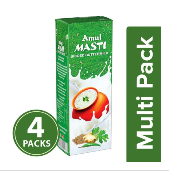 Amul Masti Buttermilk - Spice, 1 L
