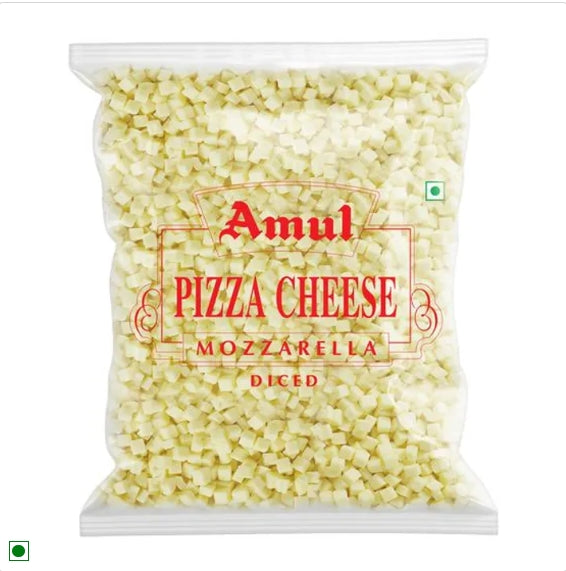 Amul Mozzarella Pizza Cheese Diced, 1 kg Pouch