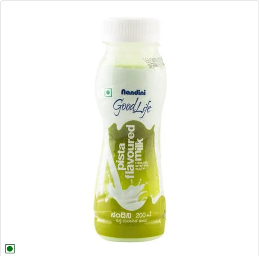 Nandini GoodLife Pista Flavoured Milk - - Nutritious & Healthy, Classic Taste, 200 ml