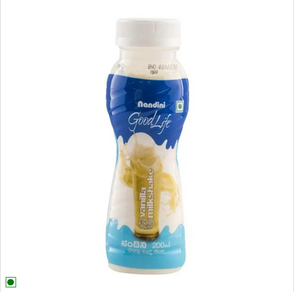 Nandini GoodLife Vanilla Milkshake - Nutritious & Healthy, Classic Taste, Flavourful, 200 ml