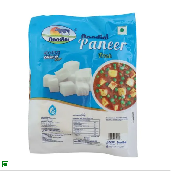 Nandini Fresh Paneer, 1 kg Pouch