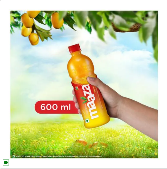 Maaza Mango Drink - Original Flavour, Refreshing, 600 ml Pet Bottle