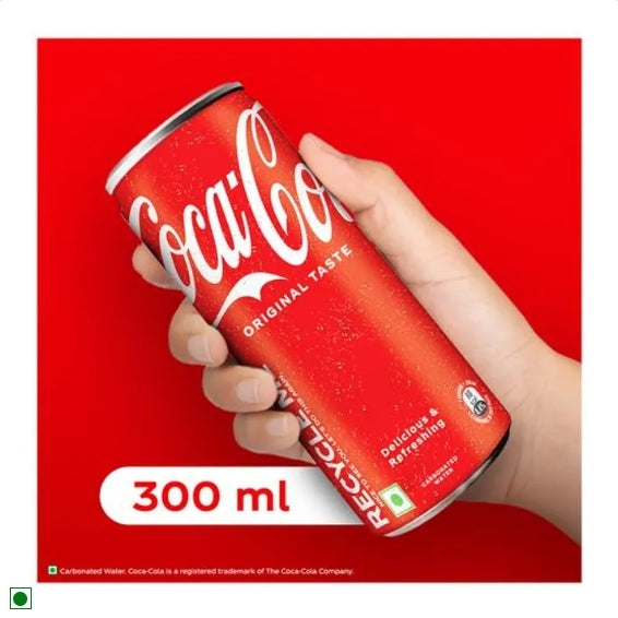 Coca Cola Original Taste Soft Drink, 4x300 ml Multipack