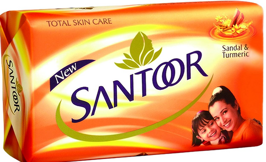 Santoor Sandal and turmeric soap, 100g