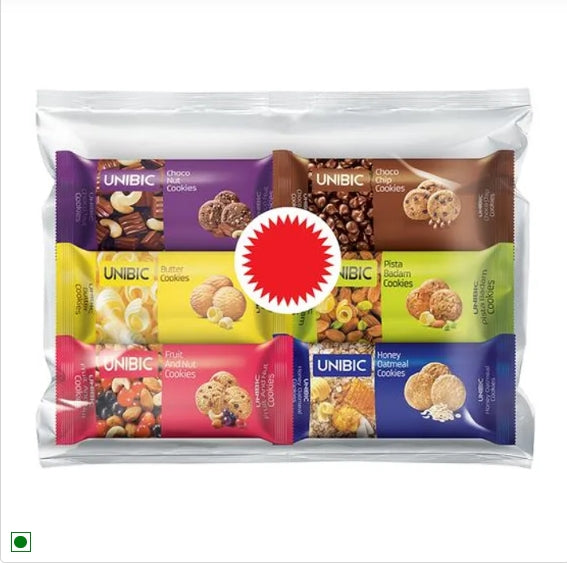 UNIBIC Assorted Cookies, 450 g (Pack of 6)