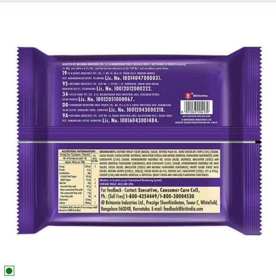 Britannia Good Day - Chocochip Cookies, Crunchy, Teatime Snack, 111 g