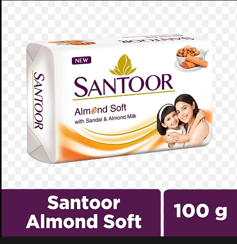 Santoor almond soft with Sandal  Almond Milk