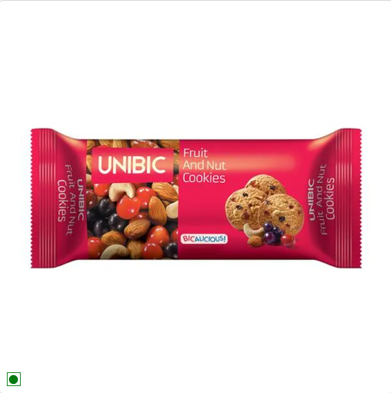 UNIBIC Fruit & Nut Cookies - Zero Cholesterol & No Trans Fat, 2 x 300 g (Multipack)