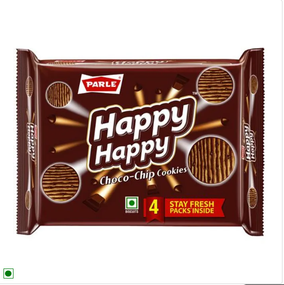 Parle Happy Happy Choco-Chip Cookies, 396