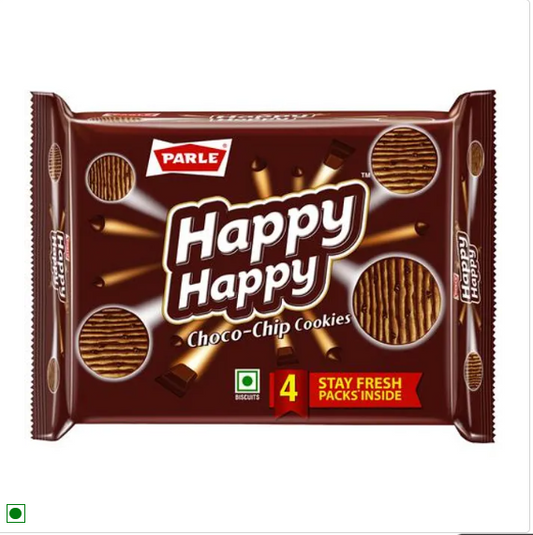 Parle Happy Happy Choco-Chip Cookies, 396