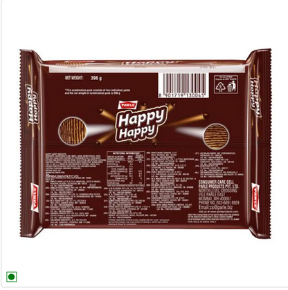 Parle Happy Happy Choco-Chip Cookies, 396