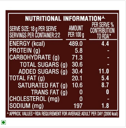 Parle Happy Happy Choco-Chip Cookies, 396