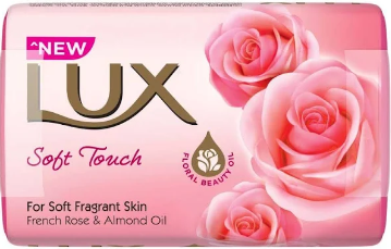Lux Bathing Soap Soft Touch French Rose And Almond Oil Soap