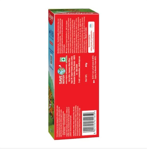 Colgate Kids Toothpaste - For 2-5 Years, Healthy Smiles For Little Teeth, Strawberry Flavour, 80 g