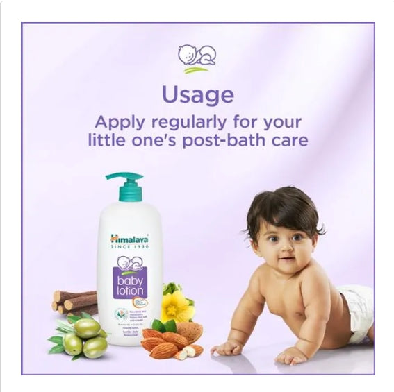 Himalaya Baby Lotion - With Almond Oil & Olive Oil, Paraben Free, 400 ml