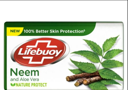 Lifebuoy Neem & Aloe Veera Soap Bar For 100% Skin Protection