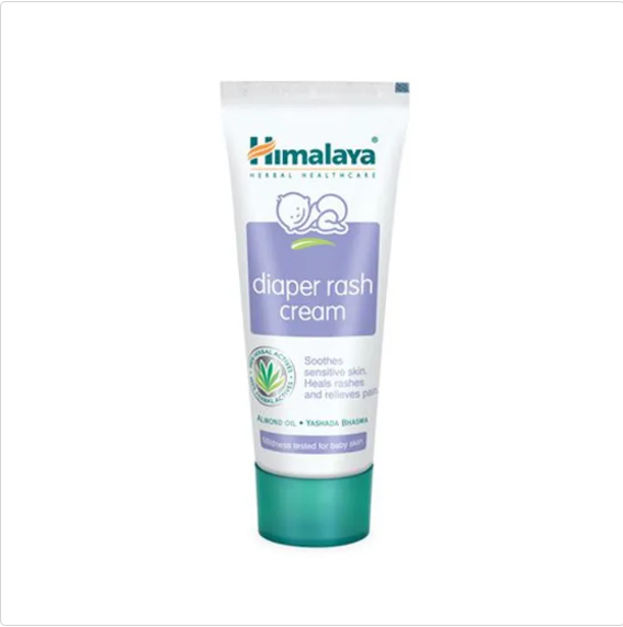 Himalaya Baby Diaper Rash Cream - With Almond Oil & Yashada Bhasma, Paraben Free, 50 g