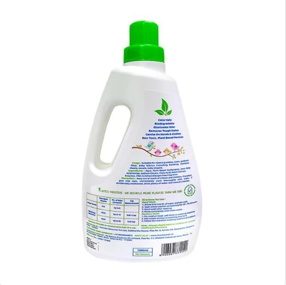 Mamaearth Plant Based Laundry Detergent For Babies, 1 L