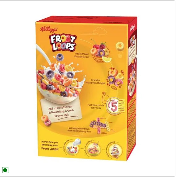 Kelloggs Froot Loops - Crunchy Multigrain Cereal, 2x285 g Multipack