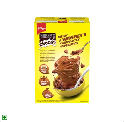 Kelloggs Hershey's Chocos - Chocolatey Breakfast Cereal For Kids, 325 g