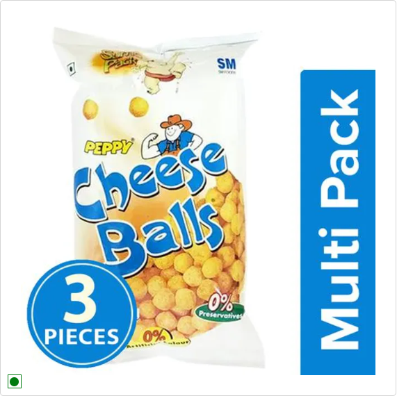 PEPPY Cheese Balls, 3x60 g Multipack