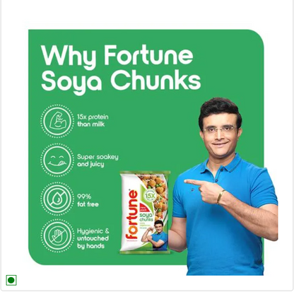 Fortune Soya Chunks, 1 kg Pouch