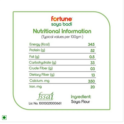 Fortune Soya Chunks, 1 kg Pouch