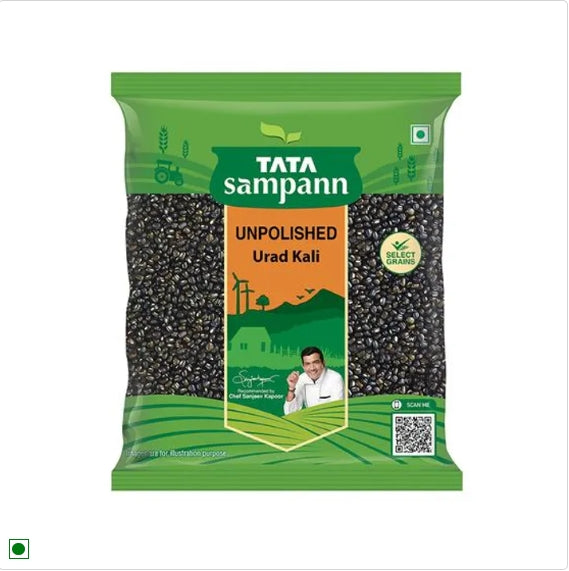 Tata Sampann Unpolished Urad Kali, 500 g Pouch