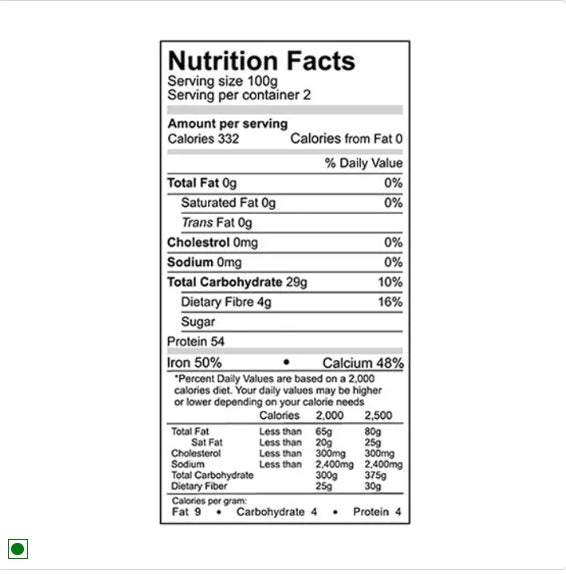 Double Horse Soya Chunks - Nano, 200 g