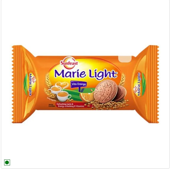 Sunfeast Marie Light Vita Orange Biscuits - Tea Time Partner, 100 g Pouch