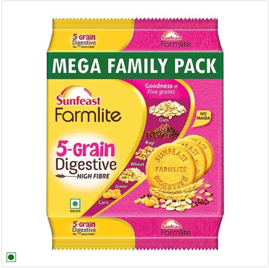 Sunfeast Farmlite 5 Grain Digestive Biscuit - High Fibre, 800 g