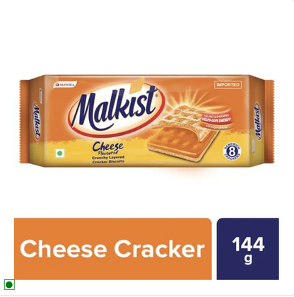 Malkist Cheese Flavoured Cracker Biscuits - Family Pack, 720 g (144 g x 5 N)