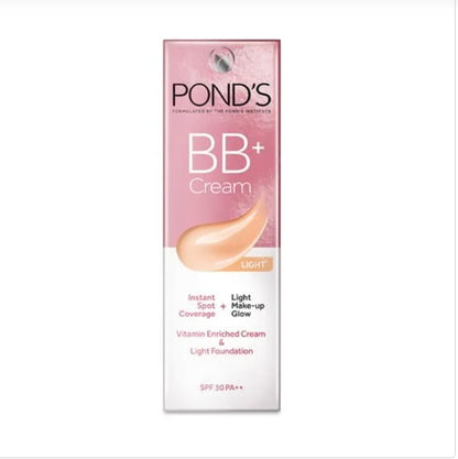 Ponds BB+ Cream - Rich In Vitamin, Instant Spot Coverage, Make-Up Glow, 30 g Light