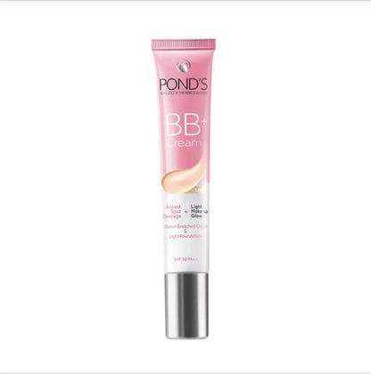 Ponds BB+ Cream - Rich In Vitamin, Instant Spot Coverage, Make-Up Glow, 30 g Light