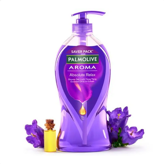 Palmolive Aroma Absolute Relax Shower Gel - With Ylang Ylang Essential Oil & Iris Extract, 750 ml