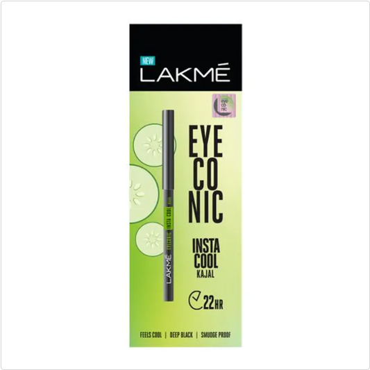 Lakme Eyeconic Insta Cool Kajal - Black, 0.35 g