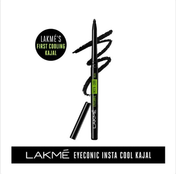 Lakme Eyeconic Insta Cool Kajal - Black, 0.35 g