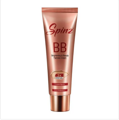 Spinz BB Brightening & Beauty Fairness Cream - Covers Spots, Gives Sun Protection & 2X Instant Glow, For Women, 29 g