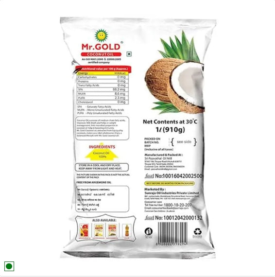Mr. Gold Coconut Oil, 1 L