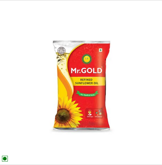 Mr. Gold Refined Oil - Sunflower, 1 L Pouch