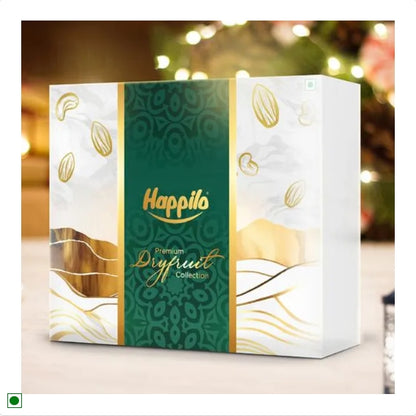 Happilo Premium Dryfruit Collection Gold Finch Gift Box, 450 g (4 pcs)