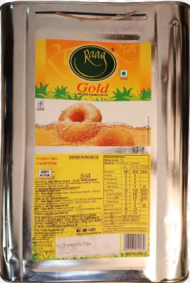 RAAG GOLD REFINED PALMOLEIN OIL 15 Ltr