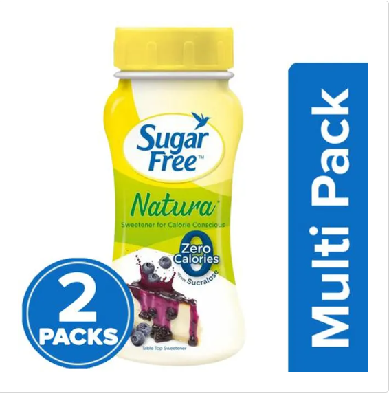 Sugar Free Natura Sweetener, 2x100 g Multipack