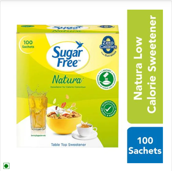 Sugar Free Natura Sweetener, 2x100 g Multipack