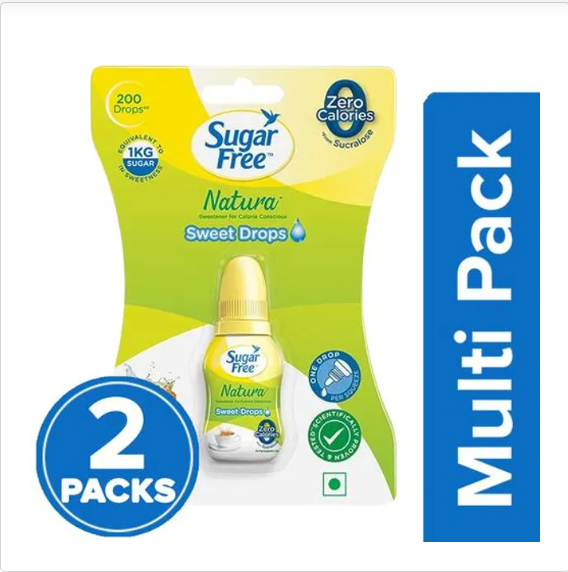 Sugar Free Natura Sweetener, 2x100 g Multipack