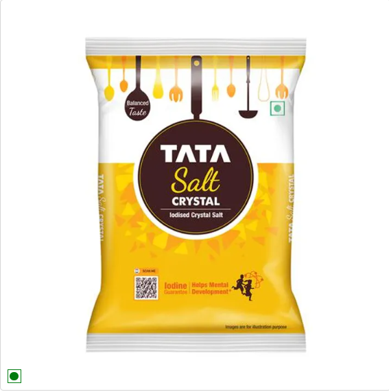 Tata Salt Iodised Crystal Salt/Uppu, 1 kg