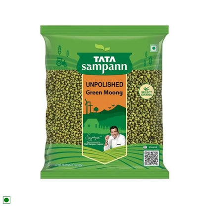 Tata Sampann Unpolished Green Moong Dal - Whole, 500 g Pouch