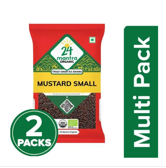 24 Mantra Organic Mustard Small, 3x100 g Multipack