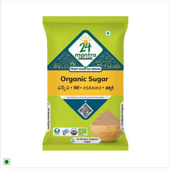 24 Mantra Organic Sugar, 3x1 kg Multipack