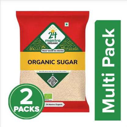 24 Mantra Organic Sugar, 3x1 kg Multipack